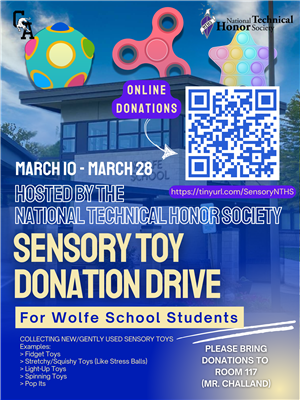 Sensory toy drive flyer